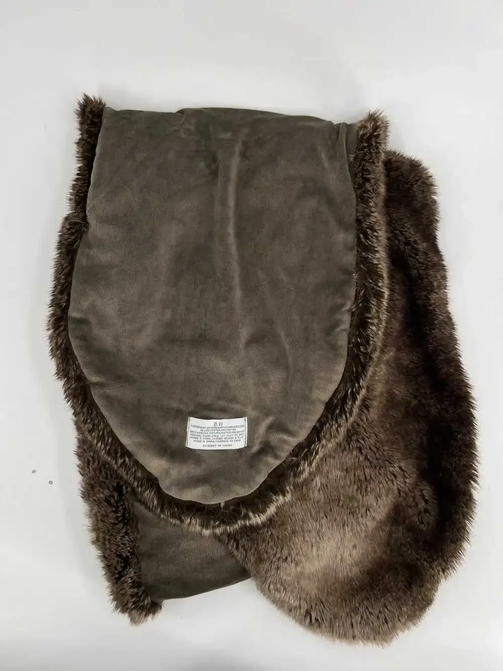 Restoration Hardware Brown Scarf | Polyester Modacrylic OS | Women’s